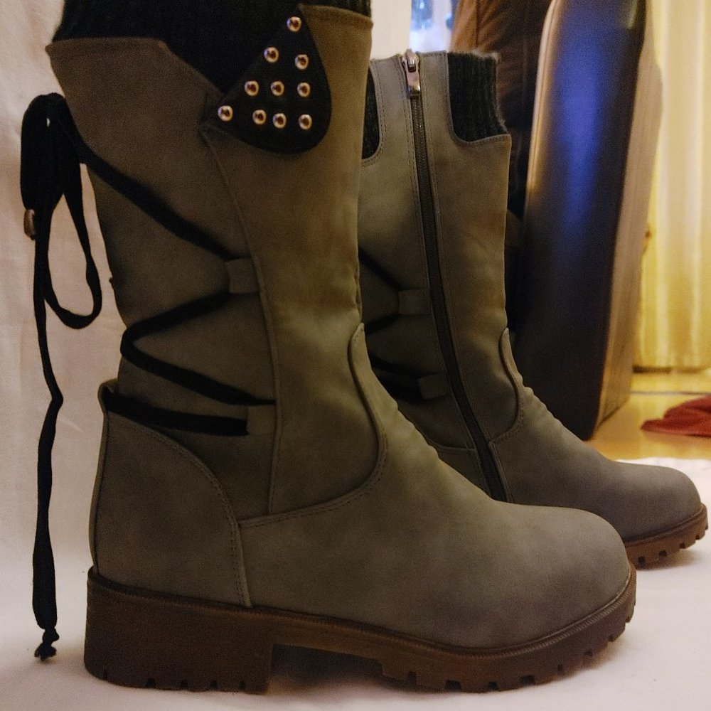 Gray Boots